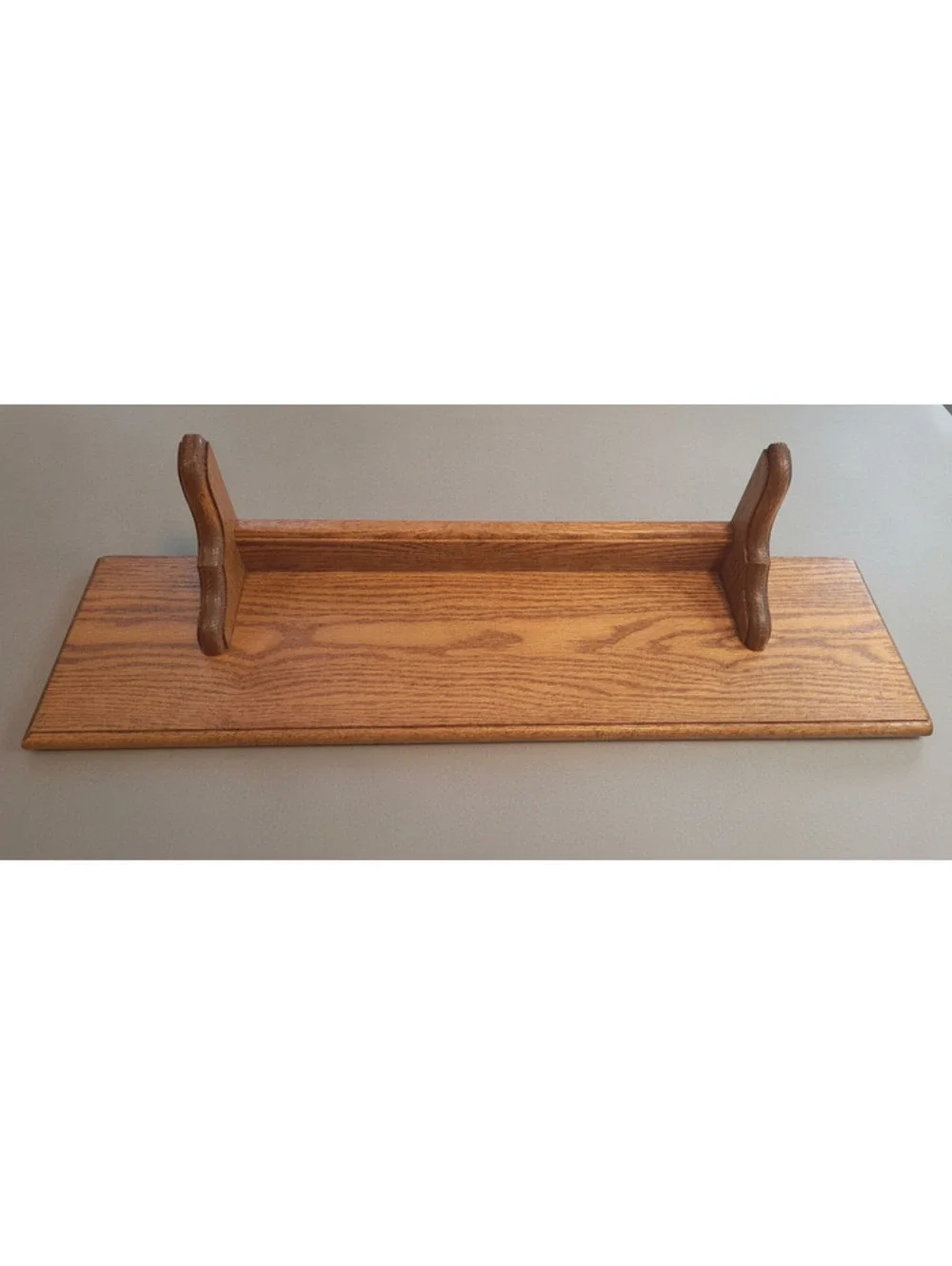 Vintage Handcrafted Rustic Country Style Solid Oak Wood Wall Shelf 24